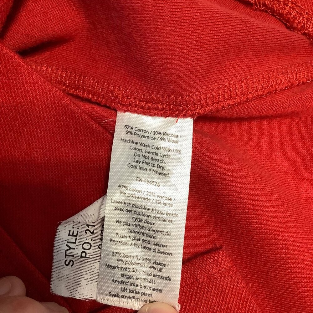 Vineyard Vines Women’s Top Red Cropped Boxy Popover Zipper Back Size XS - Picture 7 of 10